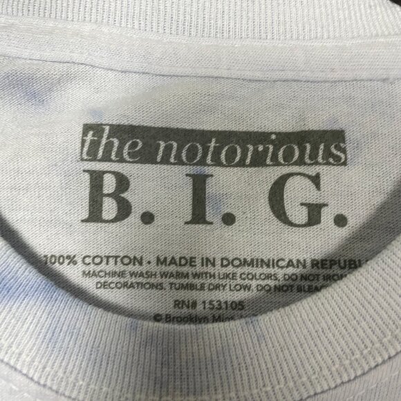 Biggie Smalls Tie-Dye Blue T-shirt size Small - Picture 5 of 7